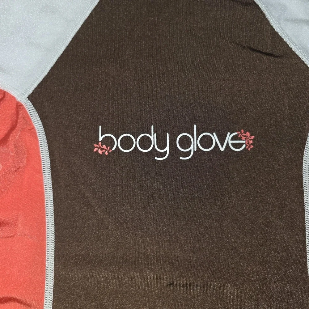Body Glove Youth XS Long Sleeve Rash Guard UV Protection Swimwear white pink NWT